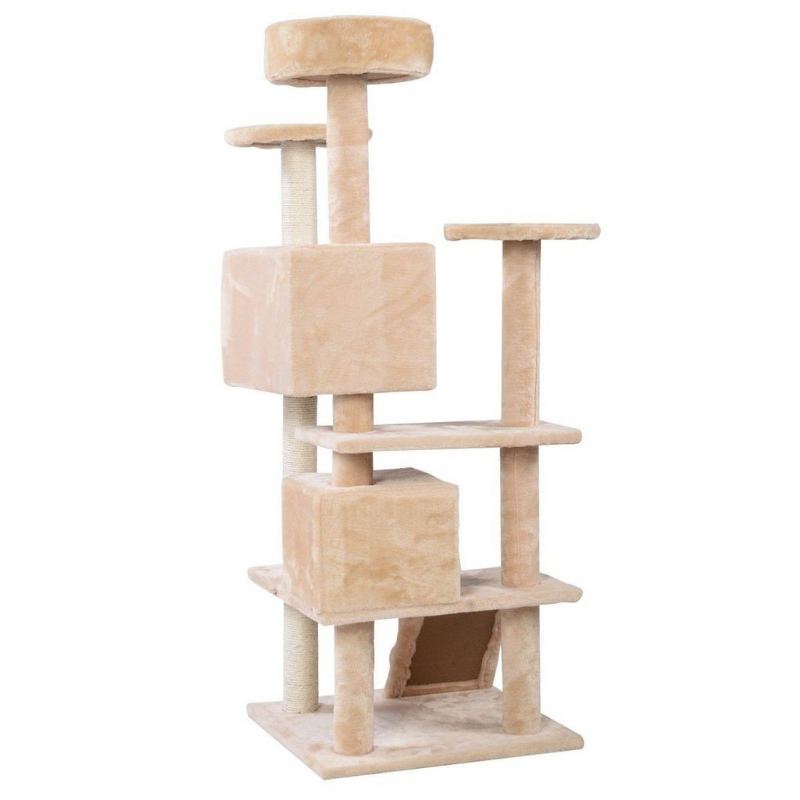 Beige Katt Tree Tower Condo Møbler Skrapepost