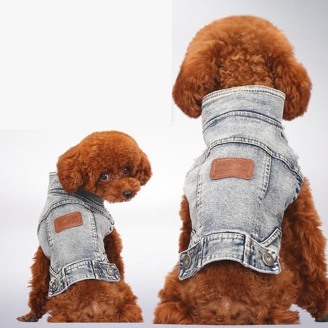 Blå Jean Sommer Denim Hundeklær